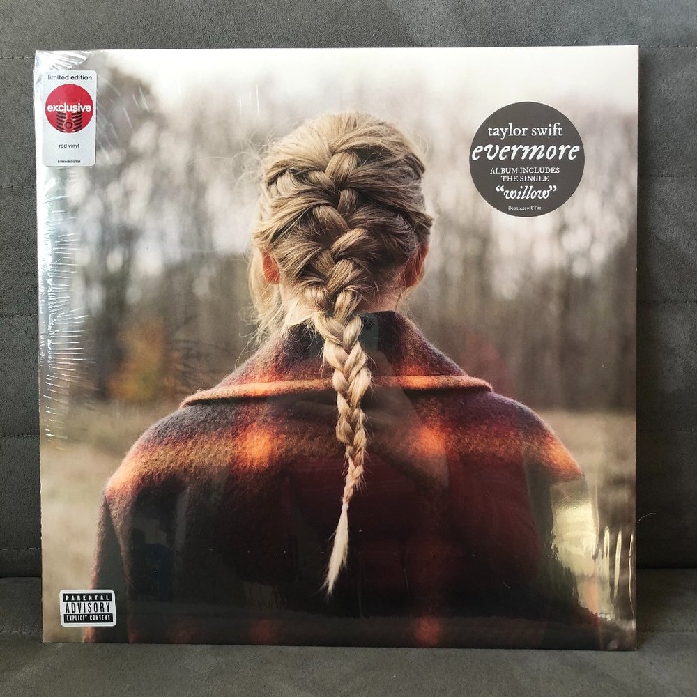 Taylor Swift Evermore Vinyl LP Record Target Exclusive Red New and Sealed!